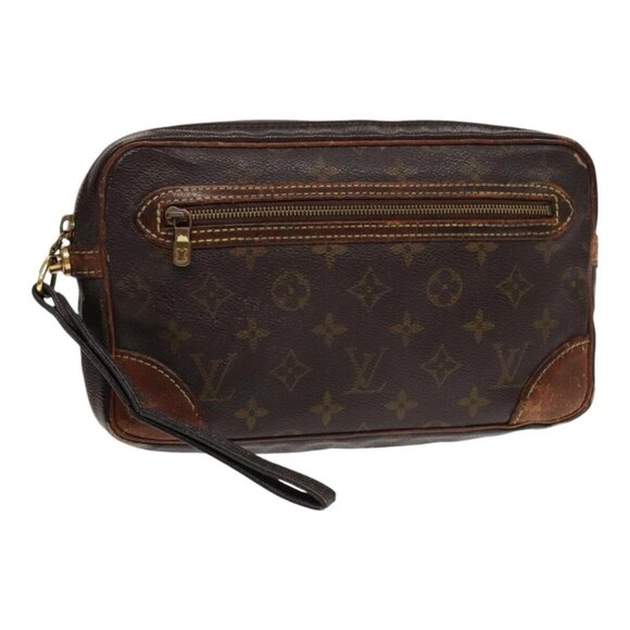 LOUIS VUITTON Monogram Marly Dragonne GM Clutch Bag M51825 LV Auth bs17741 - Picture 1 of 16